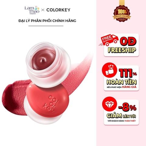  Son Bùn Đa Năng Dạng Hũ Colorkey Bouncy Creamy Multi-Purpose Mud 