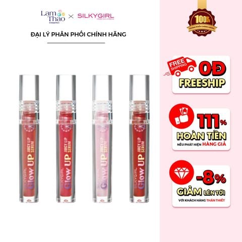  Son Bóng Có Màu Silkygirl Glow Up Juicy Lip Serum 
