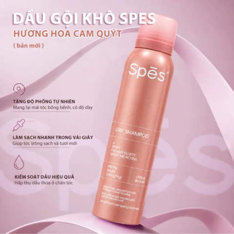  Dầu Gội Khô Làm Phồng Tóc Hương Nước Hoa Spes Dry Shampoo 