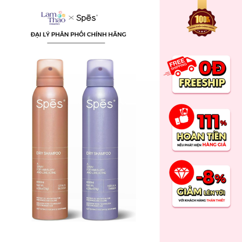  Dầu Gội Khô Làm Phồng Tóc Hương Nước Hoa Spes Dry Shampoo 
