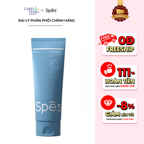  Kem Ủ Tóc Cải Thiện Tóc Khô Xơ & Hư Tổn Spes Essential Oil Soft Hair Mask 