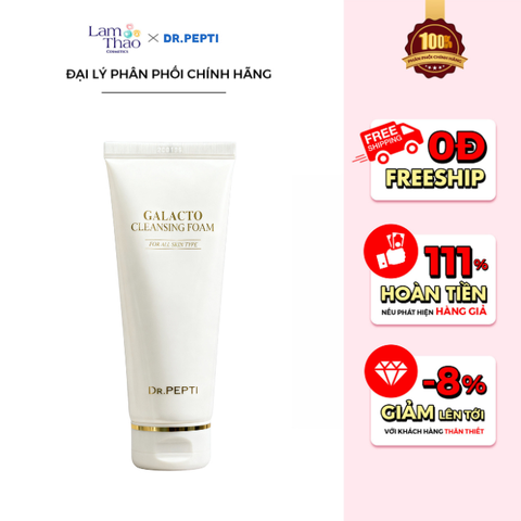  Sữa Rửa Mặt Dưỡng Ẩm Dr.Pepti Galacto Cleansing Foam 