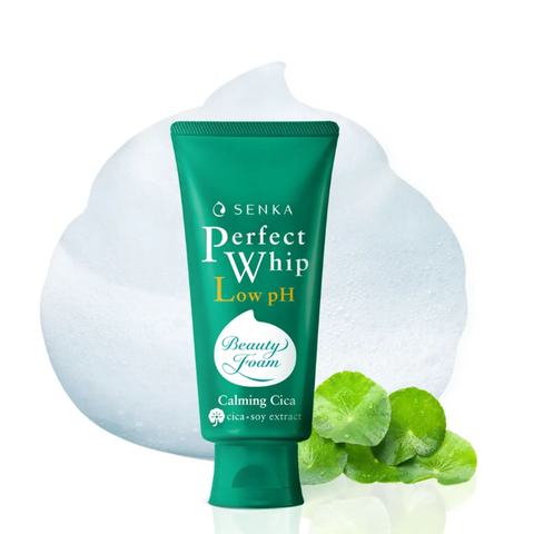  Sữa Rửa Mặt Rau Má Sạch Sâu & Lành Tính Senka Perfect Whip Low pH Calming Cica 