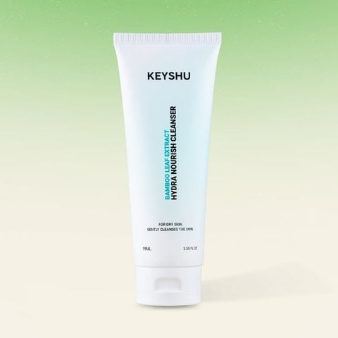  [TẶNG 1 MÚT RỬA MẶT KEYSHU] Sữa Rửa Mặt Làm Sạch Dịu Nhẹ Cho Da Khô Keyshu Hydra Nourish Cleanser 