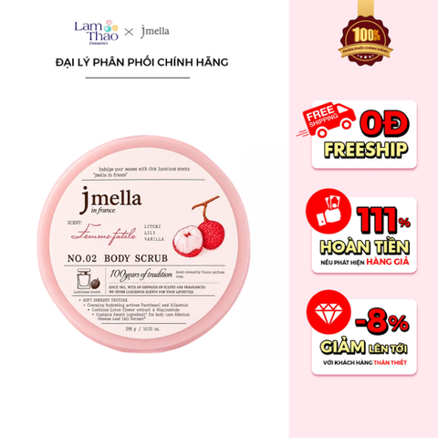  Tẩy Tế Bào Chết Cho Da JMella In France Femme Fatale Body Scrub 