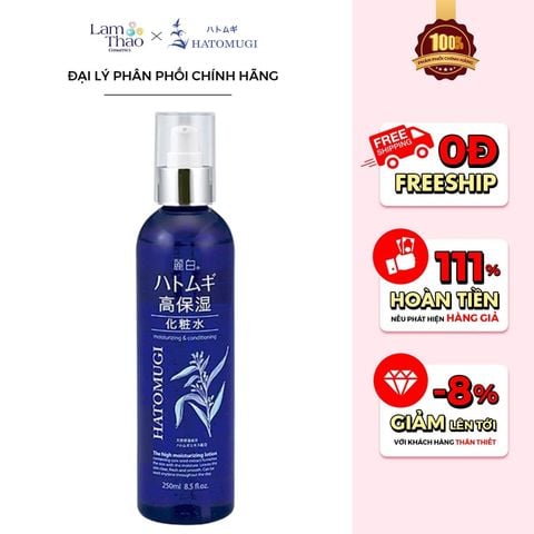  Nước Hoa Hồng Dưỡng Ẩm Và Sáng Da Hatomugi High Moisturizing Lotion 
