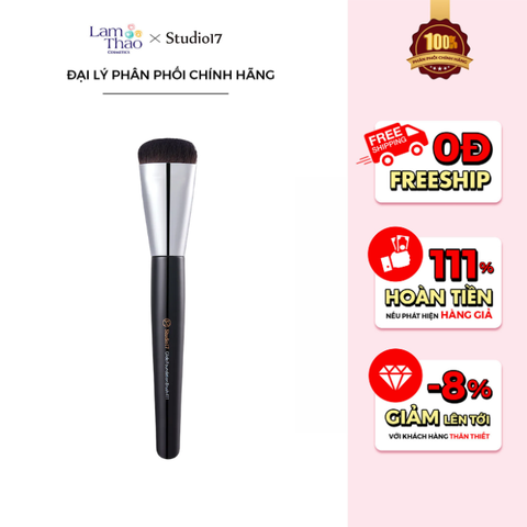  Cọ Tán Nền Dạng Dẹt Studio17 Glide Foundation Brush 411 