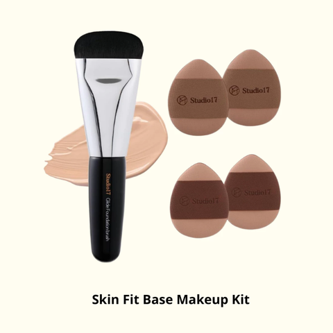  Bộ Cọ Trang Điểm Nền Studio17 Skin Fit Base Makeup Kit 