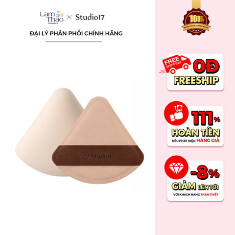  Bông Mút Trang Điểm Hình Tam Giác Studio17 Pang Pang Triangle Puff 