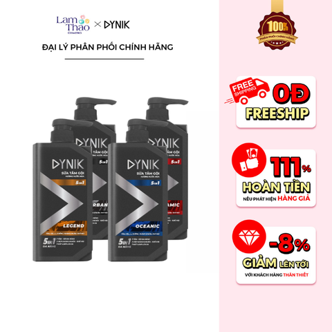  Sữa Tắm Gội Hương Nước Hoa 5In1 Dynik 