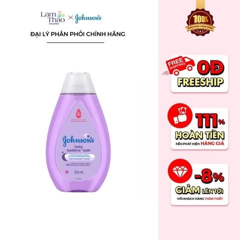  Sữa Tắm Tạo Bọt Johnson's Baby Bedtime Bath 