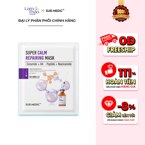  Mặt Nạ Phục Hồi & Làm Dịu Da Sur.Medic+ Super Calm Repairing Sheet Mask 
