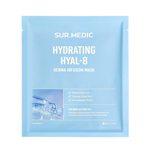  Mặt Nạ Cấp Ẩm Chuyên Sâu Sur.Medic+ Derma Infusion Mask Hydrating Hyal-8 