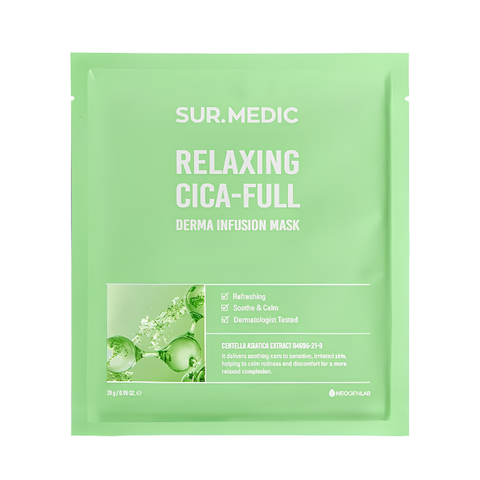  Mặt Nạ Làm Dịu Da Tổn Thương Sur.Medic+ Derma Infusion Mask Relaxing Cica-Full 