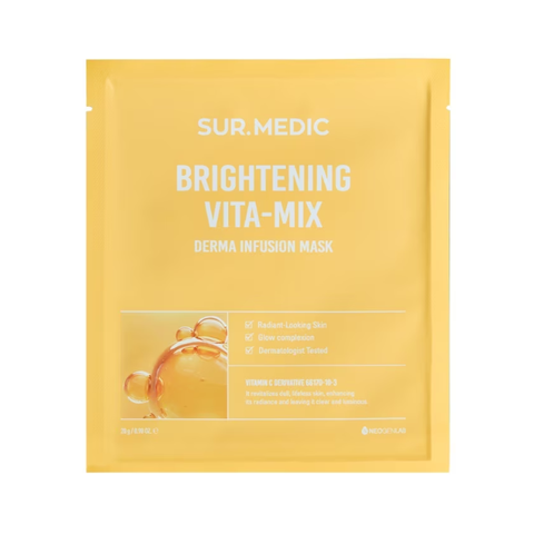  Mặt Nạ Dưỡng Sáng Mờ Thâm Sur.Medic+ Derma Infusion Mask Brightening Vita-Mix 