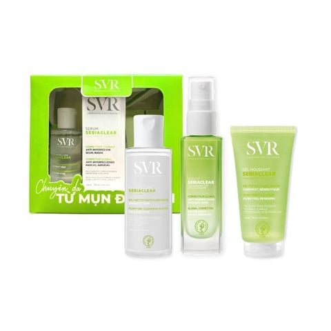  Bộ Sản Phẩm Chăm Sóc Da Dầu Mụn SVR Sebiaclear 