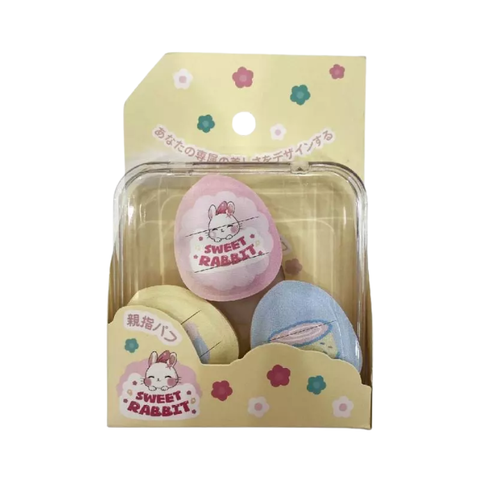  Set Bông Mút Tán Nền Sweet Rabbit Puffs 03 Pieces 
