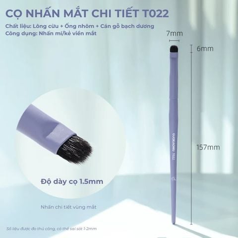 Cọ Nhấn Viền Mắt Chi Tiết Guoxiaoniu Bunny Series Lash Line Brush 