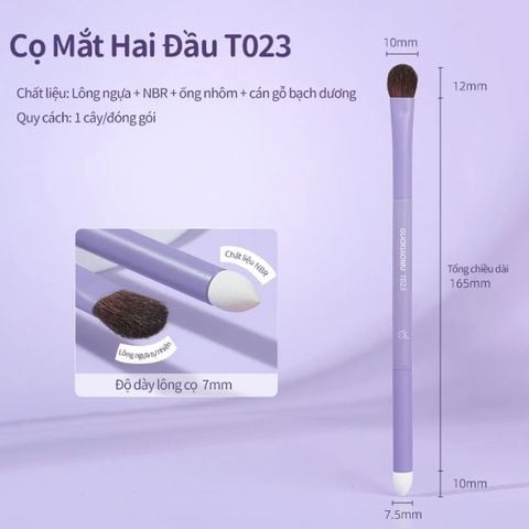  Cọ Phấn Mắt Hai Đầu Guoxiaoniu Bunny Dual Head Eyeshadow Brush 