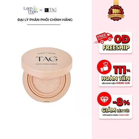  Phấn Nước Mịn Lì Chống Nắng TAG Velvet Cover Cushion SPF 50+ PA+++ 