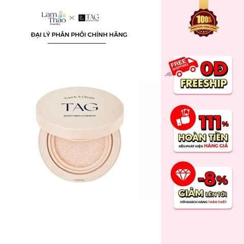  Phấn Nước Căng Bóng Chống Nắng TAG Dewy Skin Cushion SPF50+ PA+++ 