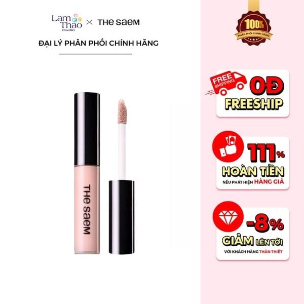 Kem Che Khuyết Điểm The Saem Cover Perfection Tip Concealer