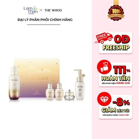  Bộ Sản Phẩm 5 Món The Whoo Set Serum Bichup Ur Youth 90 Set 