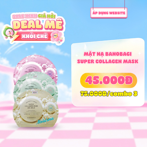  Mặt Nạ Dưỡng Trắng Banobagi Super Collagen Mask 