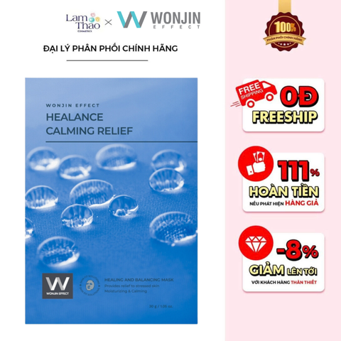  Mặt Nạ Hỗ Trợ Cấp Ẩm Sâu Wonjin Healance Calming Relief Mask 