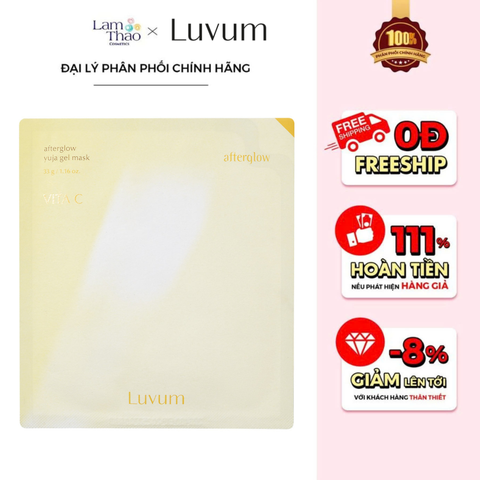  [DEAL 12/7 - 15/7 GIÁ SỐC]  Mặt Nạ Thạch Dưỡng Sáng Da Mờ Thâm Luvum Vita C Afterglow Yuja Gel Mask 