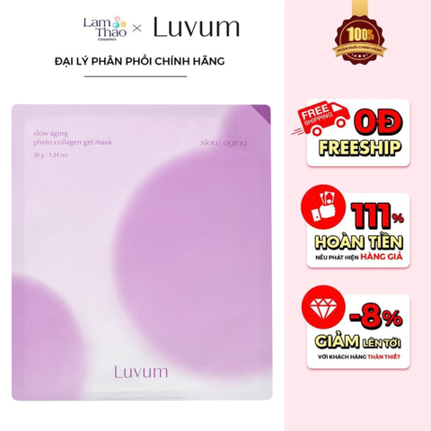  [DEAL 12/7 - 15/7 GIÁ SỐC]  Mặt Nạ Thạch Hỗ Trợ Trẻ Hoá Da Luvum Slow Aging Phyto Collagen Gel Mask 