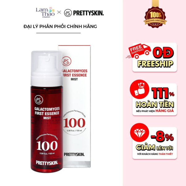 Tinh Chất Làm Dịu Da Dạng Xịt Pretty Skin Galactomyces First Essence Mist In Bulk