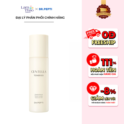  Nước Hoa Hồng Dưỡng Ẩm Phục Hồi Da Dr.Pepti Centella Toner 