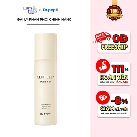  Nước Hoa Hồng Dưỡng Ẩm Phục Hồi Da Dr.Pepti Centella Toner 