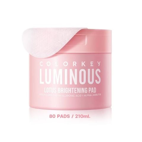  Toner Pad Cấp Ẩm & Dưỡng Sáng Colorkey Luminous Lotus Brightening Pad 