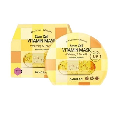  Mặt Nạ Dưỡng Da Dưỡng Sáng Banobagi Stem Cell Vitamin Mask ( 1 Hộp) 
