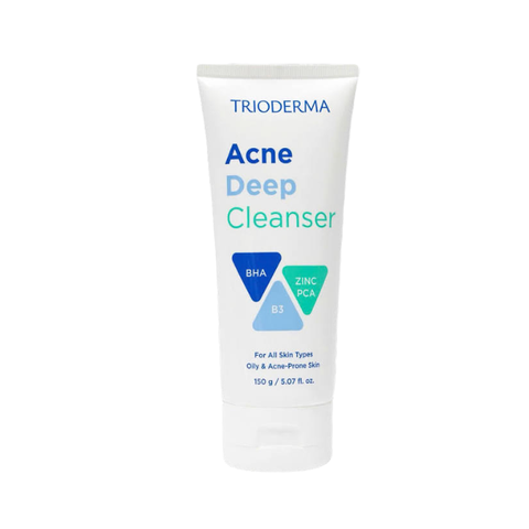  Gel Rửa Mặt Làm Sạch Sâu & Tẩy Tế Bào Chết Dịu Nhẹ Trioderma Acne Deep Cleanser 
