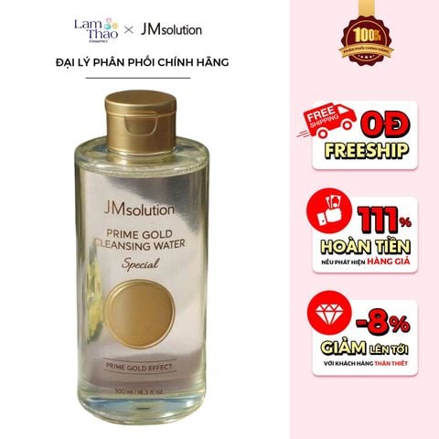  Nước Tẩy Trang JM Solution Prime Gold Cleansing Water 