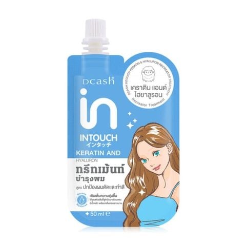  [DUY NHẤT CH: DEAL SỐC 10.11 - 24.11 MUA HOÁ ĐƠN DCASH + JUNO 299K TẶNG KEM Ủ TÓC 500ML] Kem Ủ Tóc Dcash Intouch Keratin & Hyaluron Recreator Treatment 
