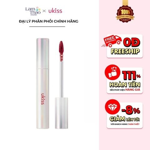  Son Bóng Tráng Gương Ukiss Sparkling Glazed Lip Gloss 