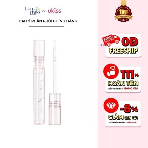  Son Bóng Dưỡng Môi Ukiss Star Jelly Ice Lip Oil 