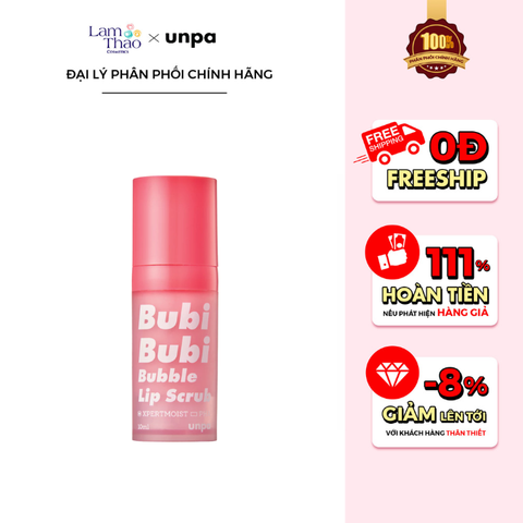  Tẩy Tế Bào Chết Môi Sủi Bọt Unpa Bubi Bubi Bubble Lip Scrub 