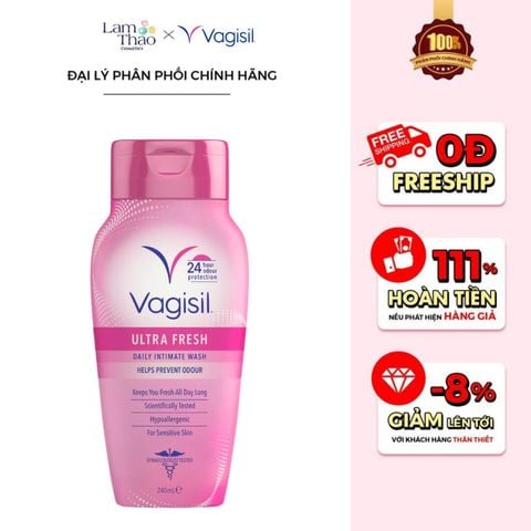  Dung Dịch Vệ Sinh Vagisil Ultra Fresh Daily Intimate Wash 