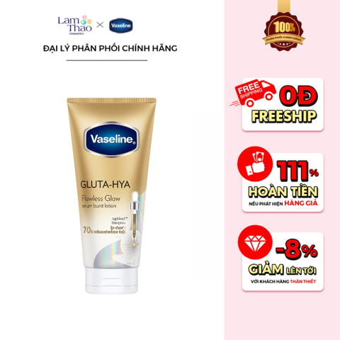  Dưỡng Thể Dưỡng Sáng Mịn Ban Ngày Vaseline Gluta-Hya Flawless Glow Serum Burst Lotion 
