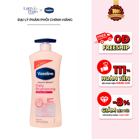  Sữa Dưỡng Thể Sáng Da Vaseline Healthy Bright Daily Brightening 