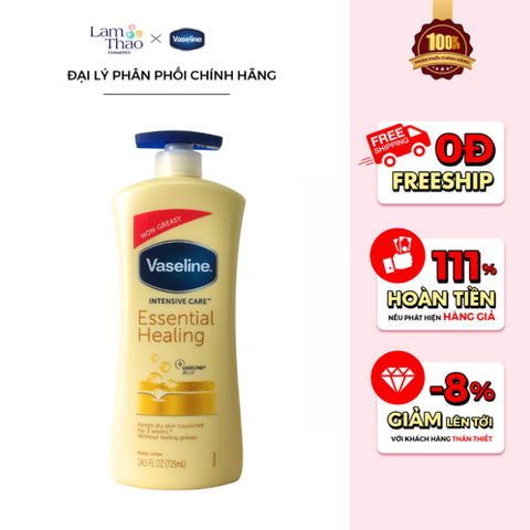  Sữa Dưỡng Thể Vaseline Intensive Care Essential Healing 