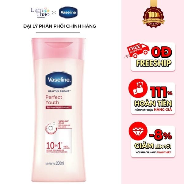 Sữa Dưỡng Thể Ngăn Ngừa Lão Hoá Vaseline Healthy Bright Perfect Youth Pro-Age Repair Lotion