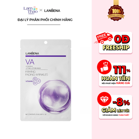  Mặt Nạ Dưỡng Ẩm Nhanh & Hỗ Trợ Săn Chắc Da Lanbena Vitamin A Lifting Lotion Mask 