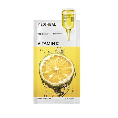  Mặt Nạ Dưỡng Trắng Da Mediheal Vitamin C Essential Clear Toning Mask 