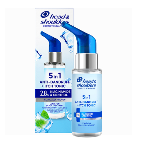  Xịt Dưỡng Da Đầu Head & Shoulders 5in1 Anti-Dandruff + Itch Tonic 2.8% Niacinamide & Menthol 